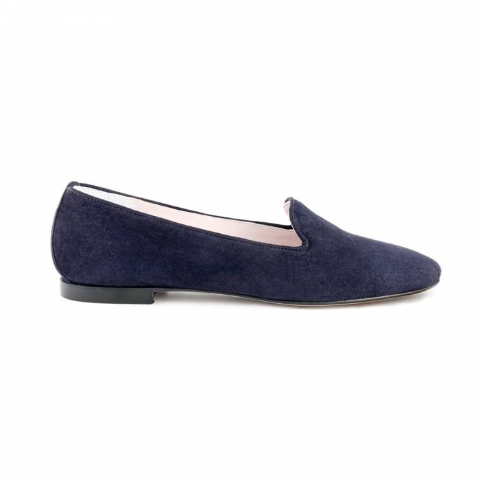 Ballerine Basse Donna Down To Earth – Pelle Blu Navy E Bianco – Taglia 38 EU