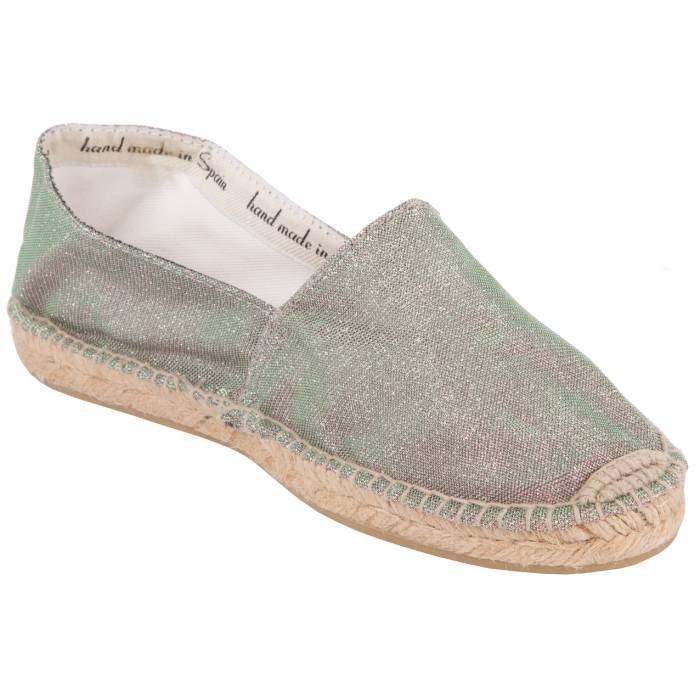 Espadrillas lamè cangiante