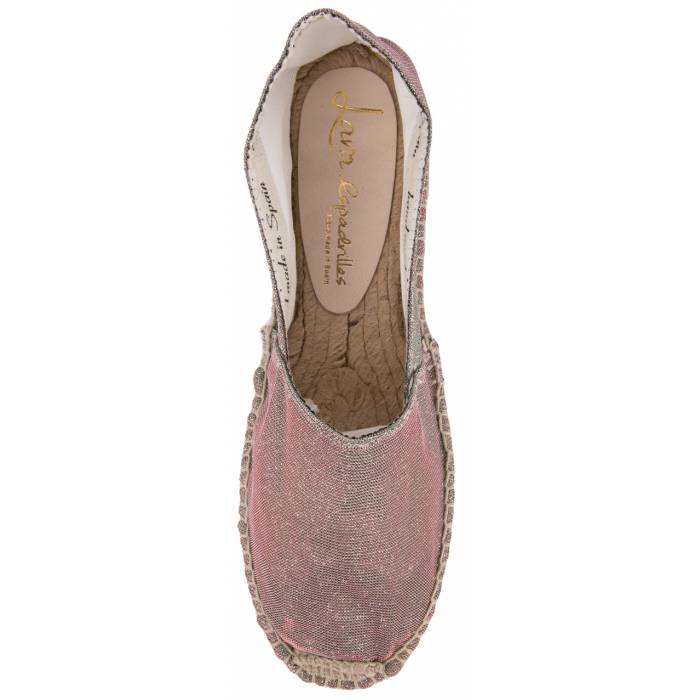 Espadrillas lamè cangiante