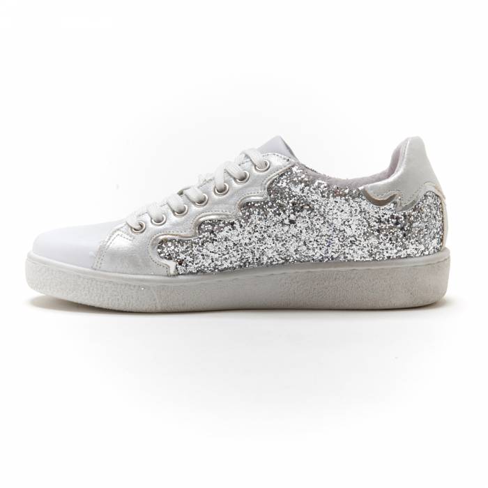 Farfetch Donna Scarpe Sneakers Sneakers con glitter Sneakers con glitter Bianco 